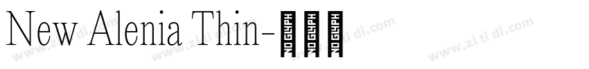 New Alenia Thin字体转换